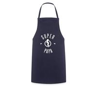 Spreadshirt Super Papa Super Héros Humour Idée Cadeau Fête Des Pères Futur Papa Tablier Cuisine, taille unique, marine