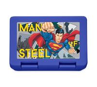 Spreadshirt Superman Man Of Steel Lunch Box, taille unique, bleu royal