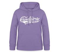 Spreadshirt Sweat À Capuche Femme Équitation Cheval Equipement, Vêtement Cavalière Et Fière De l'Être, Cadeau Équitation Sweat Cheval, XXL, Lavande