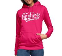 Spreadshirt Sweat À Capuche Femme Équitation Cheval Equipement, Vêtement Cavalière Et Fière De l'Être, Cadeau Équitation Sweat Cheval, L, Rubis
