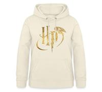 Spreadshirt Sweat À Capuche Femme, Harry Potter Le Vif d'or Logo, Sweat Femme Harry Potter Cadeau, S, Vanille