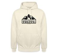 Spreadshirt Sweat À Capuche Les Bronzés Font du Ski Notre Dame de la Touffe Hoodie Humour Montagne Ski, S, Vanille