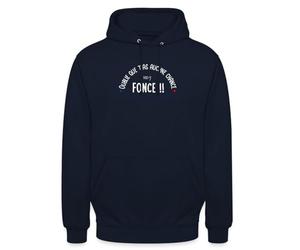 Spreadshirt Sweat À Capuche Oublie Que T'as Aucune Chance Fonce Phrase Culte Les Bronzés Font du Ski, L, Marine