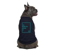Spreadshirt T-Shirt pour Chiens personnalisé | Créez-Le Vous-même avec Texte et Photo T-Shirt sans Manches pour Chien, S, Bleu Marine