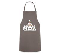 Spreadshirt Tablier Homme Femme Humour Roi De La Pizza Pizzaiolo, Tablier Cuisine Barbecue Taille Réglable, Idée Cadeau Fête des Pères, Fête des mères, Anniversaire, Noël, taille unique, gris