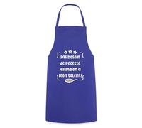 Spreadshirt Tablier Pas Besoin de Recette Cadeau Chef Humour Cuisine Tablier Cuisine, taille unique, bleu royal