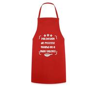 Spreadshirt Tablier Pas Besoin de Recette Cadeau Chef Humour Cuisine Tablier Cuisine, taille unique, rouge