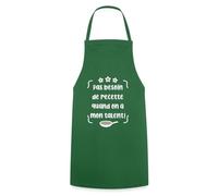 Spreadshirt Tablier Pas Besoin de Recette Cadeau Chef Humour Cuisine Tablier Cuisine, taille unique, vert foncé