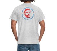 Spreadshirt Ted Lasso Logo Et Ècriture avec Roy Kent T Shirt Homme, M, Gris chiné