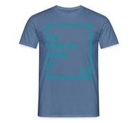 Spreadshirt Tee Shirt Personnalisable Homme, Créez Votre Propre T Shirt Personnalisé avec Photo et Texte Impression Face, Idée Cadeau Homme, Anniversaire, Fête des Pères, EVG, S, Bleu Pigeon