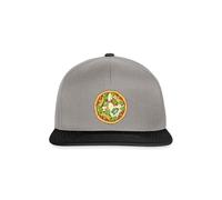 Spreadshirt Teenage Mutant Ninja Turtles Pizza Casquette Snapback, Taille Unique, Gris Graphite/Noir