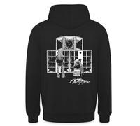 Spreadshirt Tekno 23 Sound System Support Free Tekno Sweat À Capuche Unisexe, XL, Noir