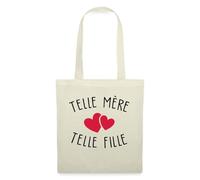 Spreadshirt Telle Mère Telle Fille Cadeau Fête des Mères Tote Bag, Taille Unique, Nature
