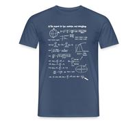 Spreadshirt The Answer is 42 - Répondre à Tout et à Toutes Les Questions T Shirt Homme, S, Denim foncé