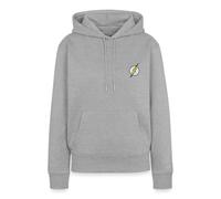 Spreadshirt The Flash Eclair Brodé Sweat À Capuche Premium Femme, XXL, Gris chiné