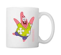 Spreadshirt The Patrick Star Show Joyeux Patrick Mug Blanc