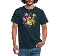 Spreadshirt The Patrick Star Show Patrick Bob l'Éponge Carlo T Shirt Homme, XL, Marine