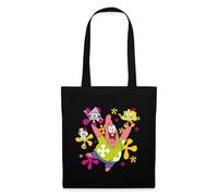 Spreadshirt The Patrick Star Show Patrick Bob l'Éponge Carlo Tote Bag, taille unique, noir