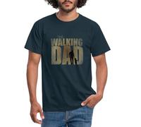 Spreadshirt The Walking Dad Cadeau Fête des Pères T-Shirt Homme, L, Marine