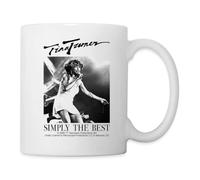 Spreadshirt Tina Turner Simply The Best Image Avec Signature Mug Blanc