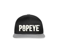 Spreadshirt Titre De Popeye Casquette Snapback, Taille Unique, Noir/Gris
