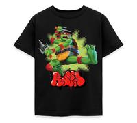 Spreadshirt TMNT Mutant Mayhem Les Tortues Ninja Raph T Shirt Enfant, 98/104 (3-4 Ans), Noir
