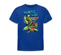 Spreadshirt TMNT Mutant Mayhem Les Tortues Ninja Turtle Time T-Shirt Enfant, 122/128 (7-8 Ans), Bleu Royal