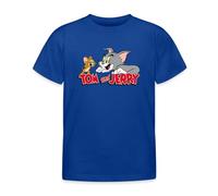 Spreadshirt Tom Et Jerry Tirer La Langue T-Shirt Enfant, 98/104 (3-4 Ans), Bleu Royal