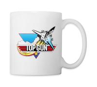 Spreadshirt Top Gun Jet De Chasse Logo Officielle Mug Blanc