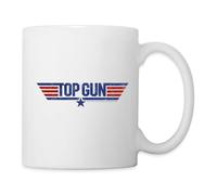 Spreadshirt Top Gun Logo Mug Blanc