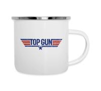 Spreadshirt Top Gun Logo Mug Camping Émaillée