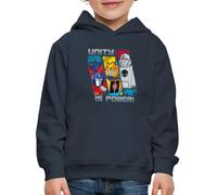 Spreadshirt Transformers Earth Spark Optimus Bumblebee Pull À Capuche Premium Enfant, 110/116 (5-6 Ans), Marine