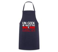 Spreadshirt Un Geek Ne Vieillit Pas Gamer Tablier, taille unique, marine