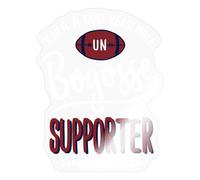 Spreadshirt Un Rugby Bogosse Supporter Bordeaux-Bègles Autocollant Sticker, 10 x 10 cm, brillant transparent