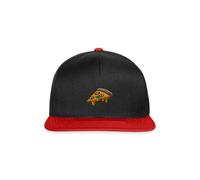Spreadshirt Une Part De Pizza Broderie Casquette Snapback, Taille Unique, Noir/Rouge
