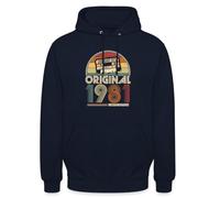 Spreadshirt Vintage 1981 Original Rétro Année De Naissance 42 Ans Limited Edition Sweat À Capuche Unisexe, M, Marine
