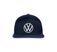 Spreadshirt Volkswagen Blanc Logo VW Classique Casquette Snapback, Taille Unique, Marine/Marine