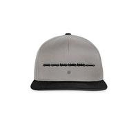 Spreadshirt Volkswagen VW Camper Evolution avec Logo en Noir Casquette Snapback, Taille Unique, Gris Graphite/Noir