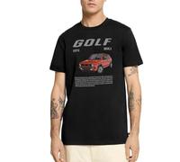 Spreadshirt Volkswagen VW Golf GTI M1 Rouge avec Lettrage T Shirt Homme Premium, XL, Noir