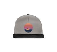 Spreadshirt Volkswagen VW T2a Camper avec Pyramides Casquette Snapback, Taille Unique, Gris Graphite/Noir