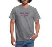 Spreadshirt West Coast La Vendée Humour Côte Cadeau Vendéen T Shirt Homme, XL, Graphite chiné