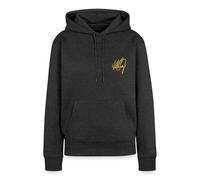 Spreadshirt Whitney Houston Écriture Design Brodé Sweat À Capuche Premium Femme, M, Anthracite chiné