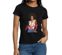 Spreadshirt Whitney Houston Photo avec Nom Rose T Shirt Femme