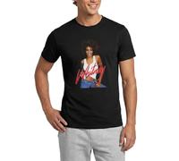 Spreadshirt Whitney Houston Photo avec Nom Rose T Shirt Homme, XL, Noir