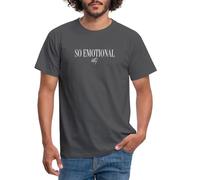 Spreadshirt Whitney Houston So Emotional avec Autographe Blanc T Shirt Homme, L, Charbon