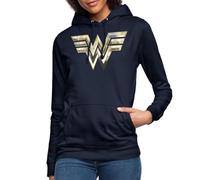 Spreadshirt Wonder Woman 1984 Classique d'or Sweat À Capuche Femme, S, Marine