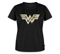 Spreadshirt Wonder Woman 1984 Classique d'or T Shirt Femme Premium, L, Noir