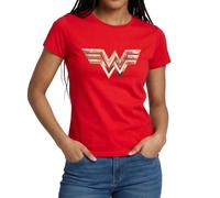 Spreadshirt Wonder Woman 1984 Classique d'or T Shirt Femme, XL, Rouge