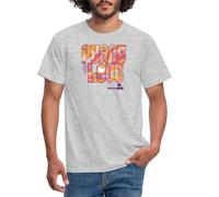 Spreadshirt Woodstock Festival Peace & Love Hippie Conception T-Shirt Homme, M, Gris chiné