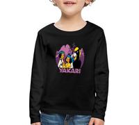 Spreadshirt Yakari avec Arc-en-Ciel Et Petit-Tonnerre T-Shirt Manches Longues Premium Enfant, 122/128 (6 Ans), Noir